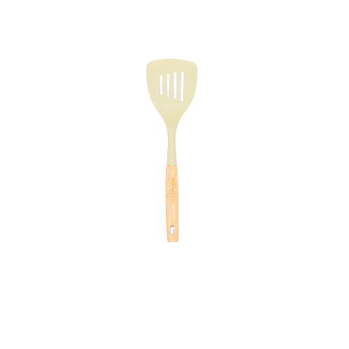 Slotted Turner Aiko Silicone Utensils Green Kanahome